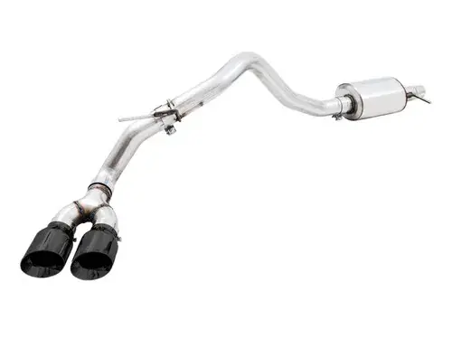 Grab Now AWE Tuning 2019+ Ford Ranger 0FG Performance Exhaust System w/Diamond Black Tips & Rock Guard