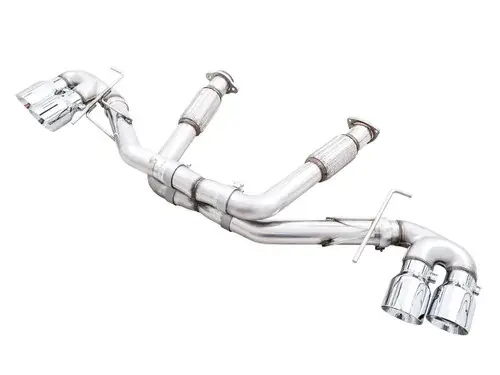 AWE Tuning 2020 Chevrolet Corvette (C8) Track Edition Exhaust - Quad Chrome Silver Tips Warranty Included