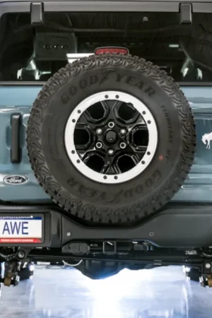 Deal AWE Tuning 2021+ Ford Bronco 0FG Dual Rear Exit Exhaust w/Diamond Black Tips & Bash Guard