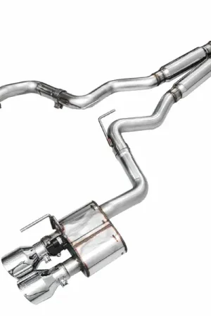 AWE Tuning 2024 Ford Mustang GT Fastback S650 RWD SwitchPath Catback Exhaust w/ Quad Chrome Silver Tips Express Delivery