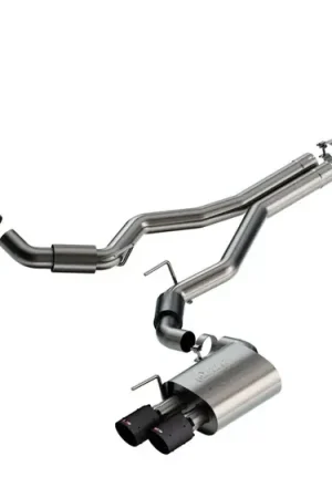 Borla Exhaust 3 in Atak Cat-Back Non-Active Exhaust- Carbon Fiber Quad Tip (Mustang GT 24) Special Discount