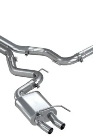 Place Order MBRP 3" Cat Back Dual Quad Split Rear Exit (Mustang 16-21) - T304 Stainless Steel