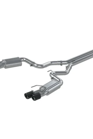 MBRP 3" Cat-Back Dual Rear with Quad Tips Street Version (Mustang 18-23) - T304 Stainless Steel Instant Buy
