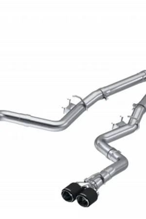 MBRP 3" Dual Cat Back Quad Tips Race (Challenger 15-23) - Aluminized Steel Mega Sale