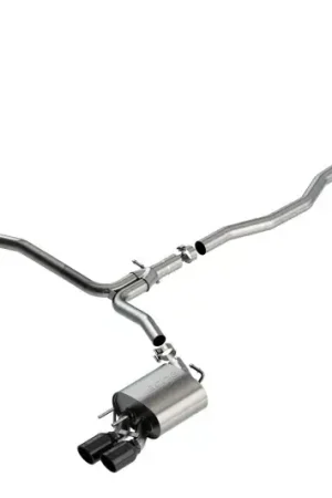 Worldwide Shipping Borla Exhaust 3.5in Tip Dual Split Rear Exit Cat Back S-Type Exhaust Black Chrome (Camry 18-24)