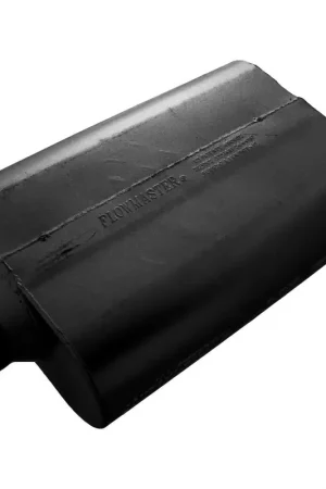 Authentic Flowmaster 30 Series Delta Force Race Muffler 30 Series Race Muffler - 3.50 Offset In / 3.50 Center Out - Aggressive Sound