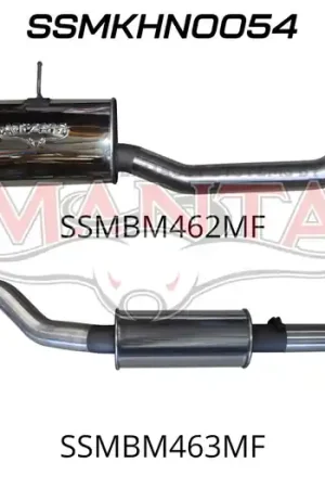 Manta Performance 3in Cat Back Muffler (Commodore 88-97) Handmade