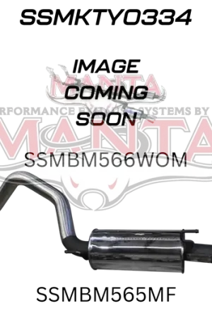 Same Day Shipping Manta Performance 3in Cat Back with Center WOM and Single 3 1/4 SS Tip (Landcruiser URJ202 12+)