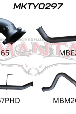 Manta Performance 3in Center Hotdog & Rear Muffler (Landcruiser HDJ100 98-07) Buy Today