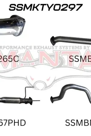 Manta Performance 3in Center Hotdog & Rear Muffler (Landcruiser HDJ100 98-07) Last Chance