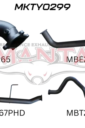 Manta Performance 3in Center Hotdog & Rear Tail (Landcruiser HDJ100 98-07) Grab Now