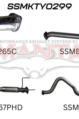 Manta Performance 3in Center Hotdog & Rear Tail (Landcruiser HDJ100 98-07) Bargain