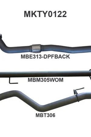 Order Now Manta Performance 3in DPF Back (Hilux GUN126R 15+)