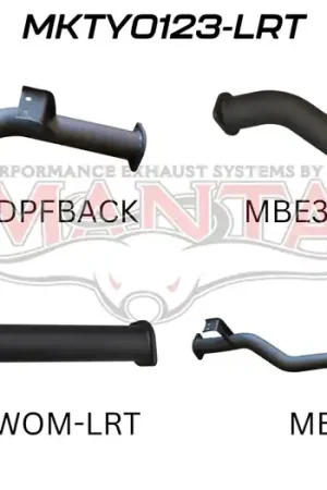 Original Manta Performance 3in DPF Back (Landcruiser VDJ79 07+)