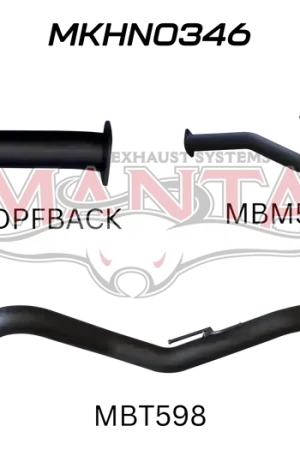Manta Performance 3in DPF Back Exhaust (Colorado RG 12-16) Brand New