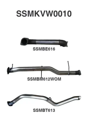 Must Have Manta Performance 3in DPF Back Extended Tailpipe (Amarok V6 12+)