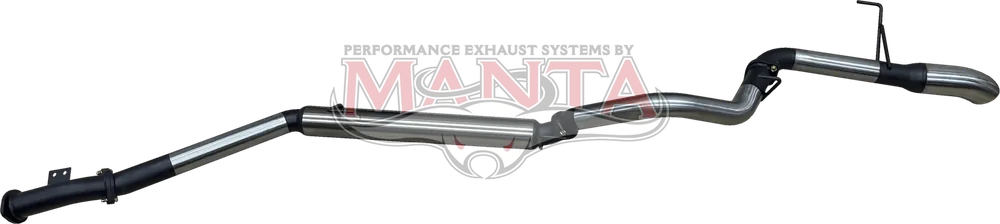 Manta Performance 3in DPF Back with 4in Chrome Tip Stainless Steel - Quiet (Landcruiser 300 Series 21+) - Chrome Hassle-Free Returns