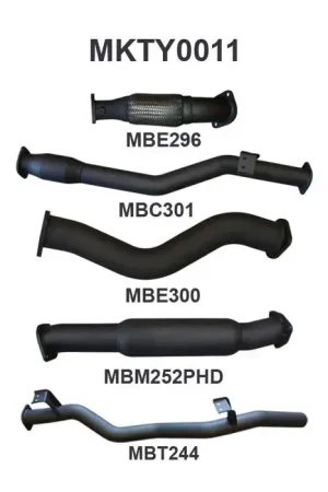 Buy Today Manta Performance 3in Exhaust System with Cat & Hotdog (Landcruiser VDJ79 07+)