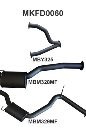 Handmade Manta Performance 3in Exhaust with Cat Back Muffler/Muffler (Falcon AU 98-02)