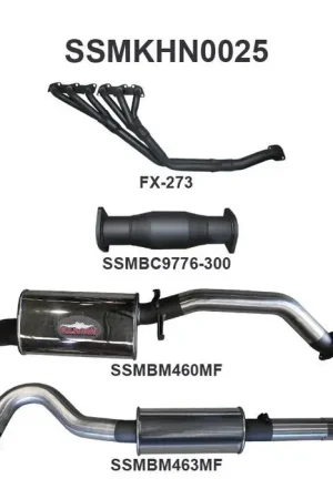 Manta Performance 3in Exhaust with Extractors Muffler/Muffler (Commodore VL 86-88) Best Choice