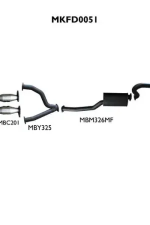 Big Sale Manta Performance 3in Exhaust with Extractors Muffler/Tailpipe (Falcon AU 98-02)