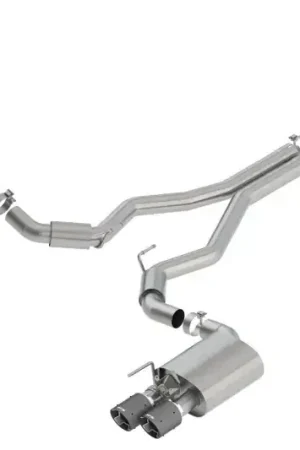 Sale Borla Exhaust 3in S-Type Cat-Back Exhaust Carbon Fiber Tips w/Valves (Mustang GT 18-23)