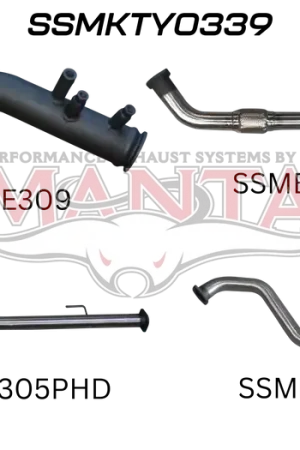 New Release Manta Performance 3in Turbo Back Hotdog No Cat (Hilux GUN125R 15+)