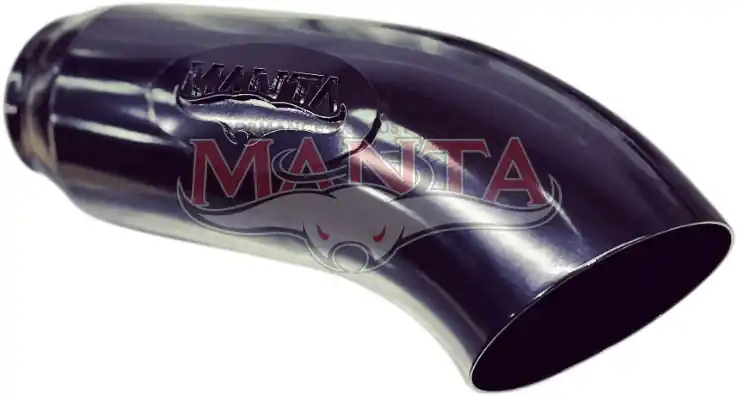 Manta Performance 3in Turbo Back with Cat & Black Tip Stainless Steel - Quiet (Landcruiser 300 Series 21+) - Black Flash Sale