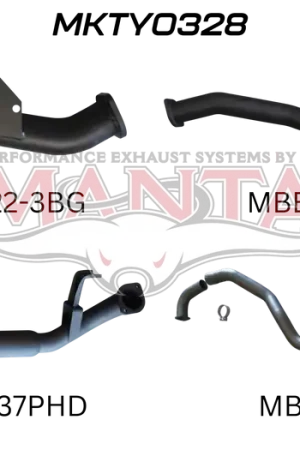 New Release Manta Performance 3in Turbo Back with Hotdog (Landcruiser HZJ105 90-00)
