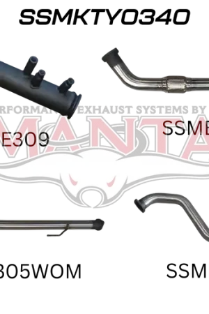 Manta Performance 3in Turbo Back WOM No Cat (Hilux GUN125R 15+) Viral