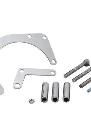Proflow Alternator Bracket Kit For Chevrolet Small Block Low Mount Short Water Pump Steel Chrome Crafted