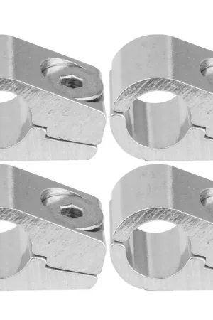 Viral Proflow Aluminium 3/16in Single Hose Line Clamp 4 Pack