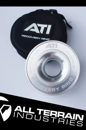 All Terrain Industries ATI 10,000kg Alloy Recovery Ring - Silver Time-Limited