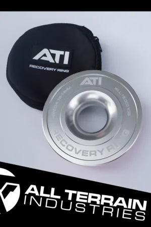 All Terrain Industries ATI 15,000kg Alloy Recovery Ring - Silver Brand New
