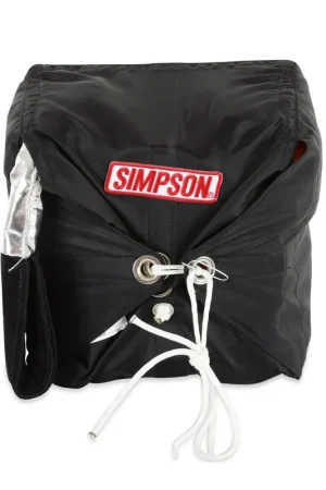 Simpson Racing Black Skyjacker 10 Ft Simp Logo - Skyjacker Parachute - Black- Logo - 10' Professional Grade