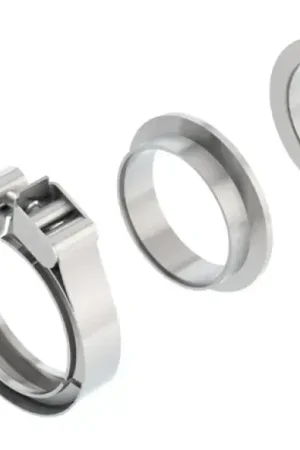 Borla Exhaust Borla Universal 2.5in Stainless Steel 3pc V-Band Clamp w/ Male and Female Flanges While Supplies Last