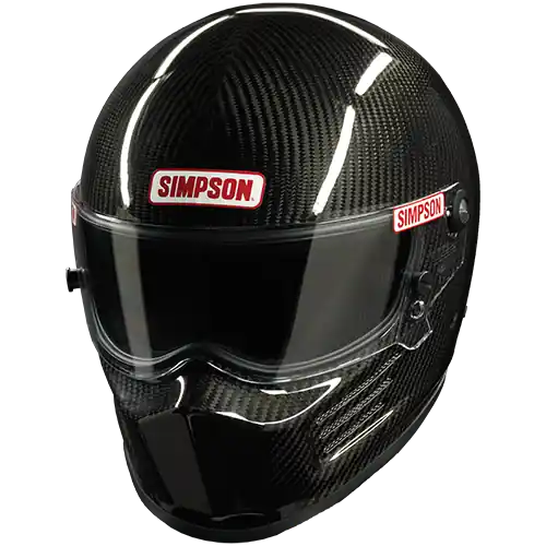 Simpson Racing Carbon Bandit Racing Helmet No Vent SM Free Shipping