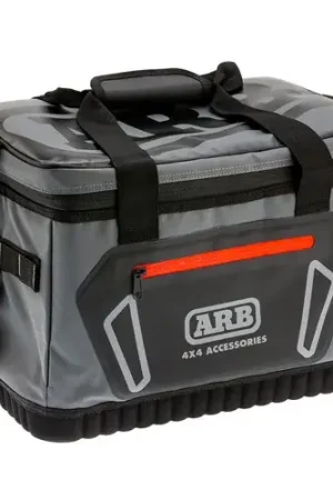 ARB Cooler Bag Charcoal w/ Red Highlights 15in L x 11in W x 9in H Holds 22 Cans Fan Favorite