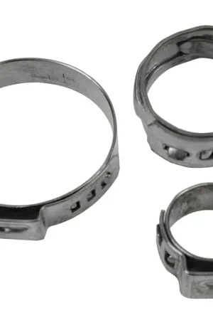 Proflow Crimp Hose Clamp Stainless Steel 8.5-10mm Qty 10 Bulk Order