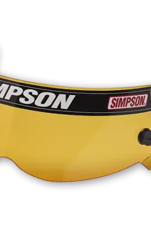 Limited Time Simpson Racing Helmet Replacement Shields - Amber - Voyager Model 410