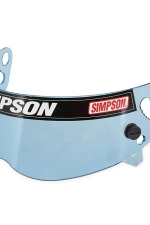 Shop Now Simpson Racing Helmet Replacement Shields - Hi-Definition Blue - X Bandit Diamondback Skull and RX