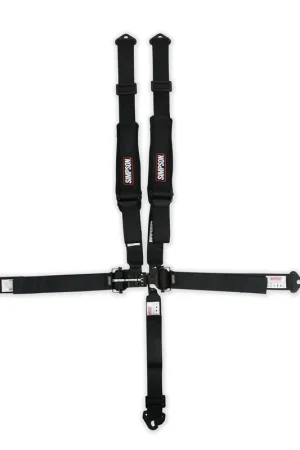 Free Returns Simpson Racing Latch & Link Off-Road Harness 2" D3 Pull Down with Pads - 2" D3 5-Point Bolt In