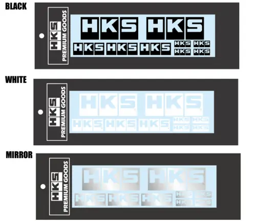 HKS LOGO Sticker a la carte BLACK Fresh Stock