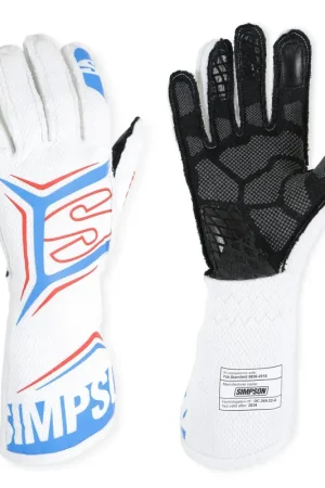 Simpson Racing Magnata Racing Gloves White/Blue Double Extra Large Don’t Miss Out