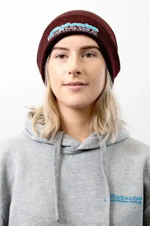 Superior Engineering Maroon Beanie with White Outline Logo Each Don’t Miss Out