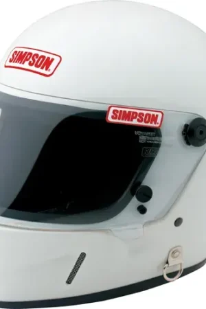 Simpson Racing Memorabilia Autograph Helmet - White Exclusive