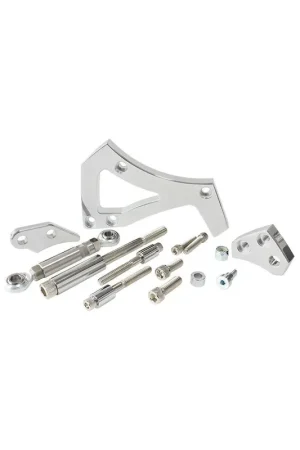 Limited Time Aeroflow Mid Mount Alternator Bracket - Black (Ford 302-351C - Driver Side)