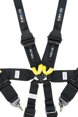 NRG NRG FIA 6pt 2in. Shoulder Belt for HANS Device/ Rotary Cam Lock Buckle/ 3in. Waist Belt - Neon Green Cheap
