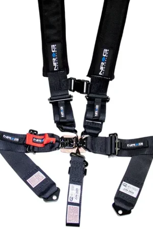 NRG NRG SFI 16.1 5PT 3in Seat Belt Harness / Latch Link - Black Authentic