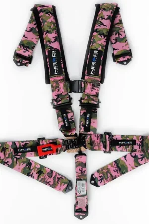 Handmade NRG NRG SFI 16.1 5pt 3in. Seat Belt Harness/ Latch Link - Pink Camo